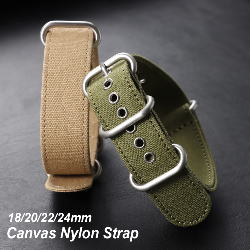 Canvas Strap Watch - 18 มม. 20 มม. 22 มม.
