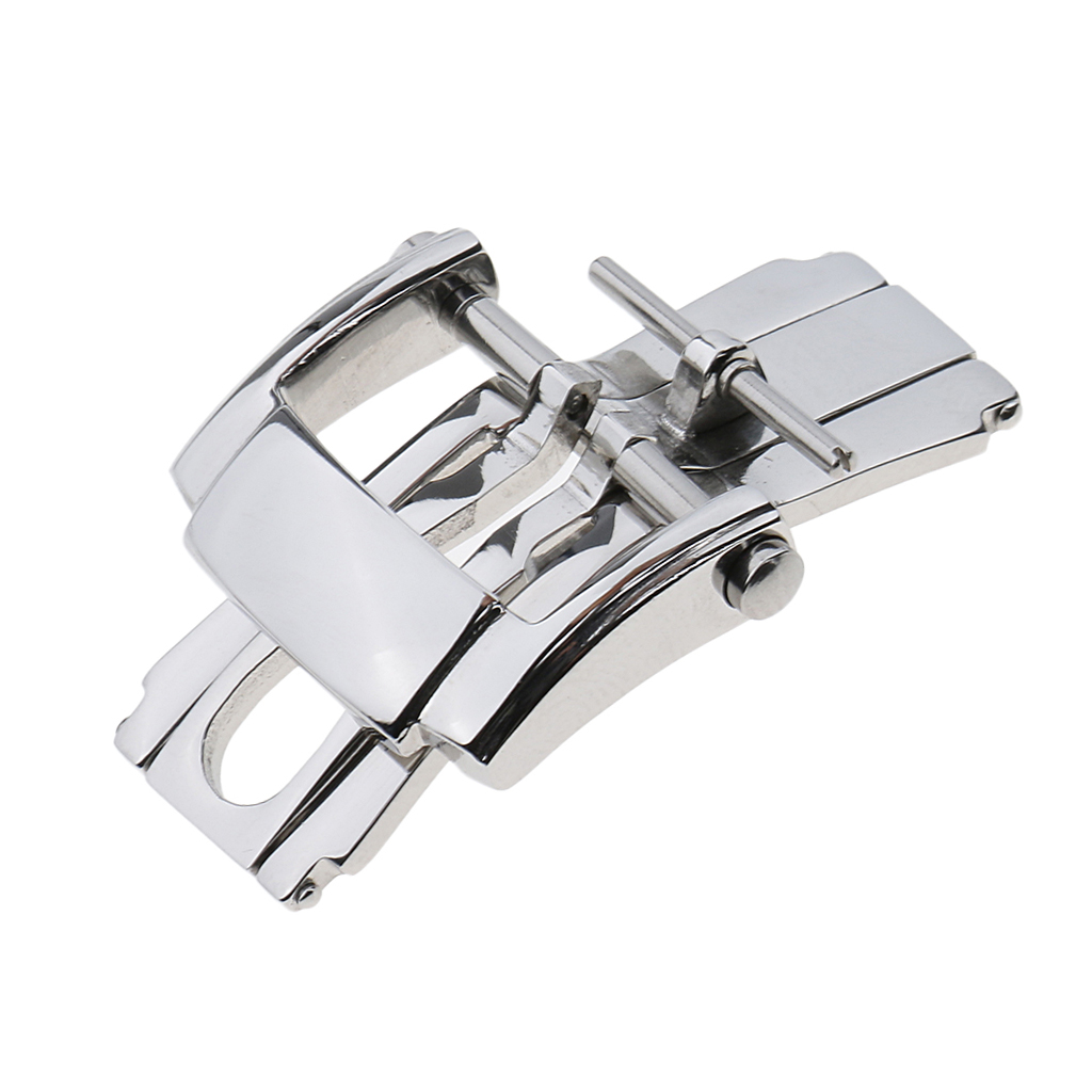 Butterfly Clasp Deployant - สแตนเลสผีเสื้อหัวเข็มขัดสำหรับนาฬิกา 18 มม.