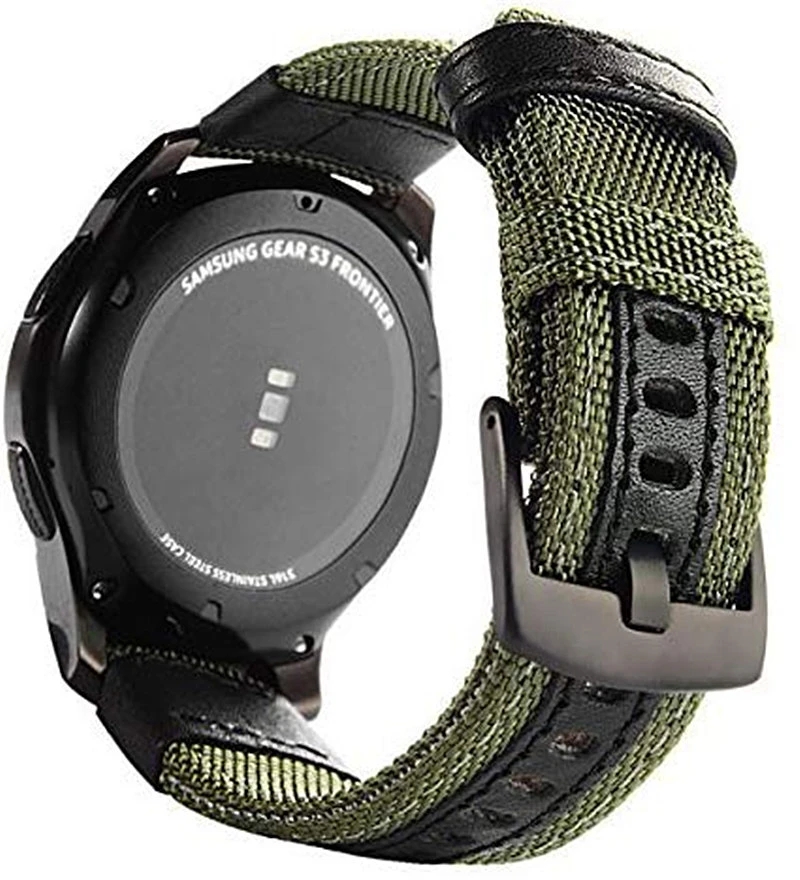 Canvas Strap Watch - 24 มม.นาฬิกาไนลอนสําหรับ TicWatch Pro 5 Tic