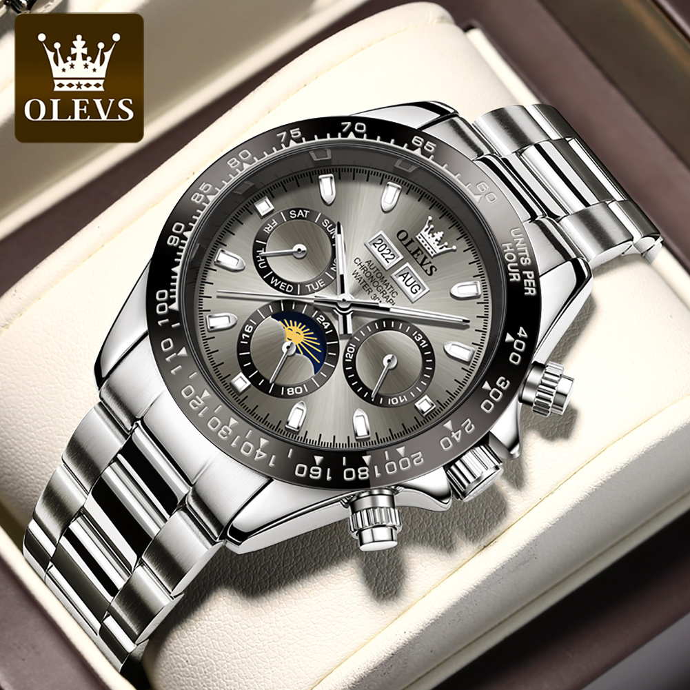Rolex Watch Submariner - OLEVS 6654 Luxury Mens นาฬิกา Chronograph