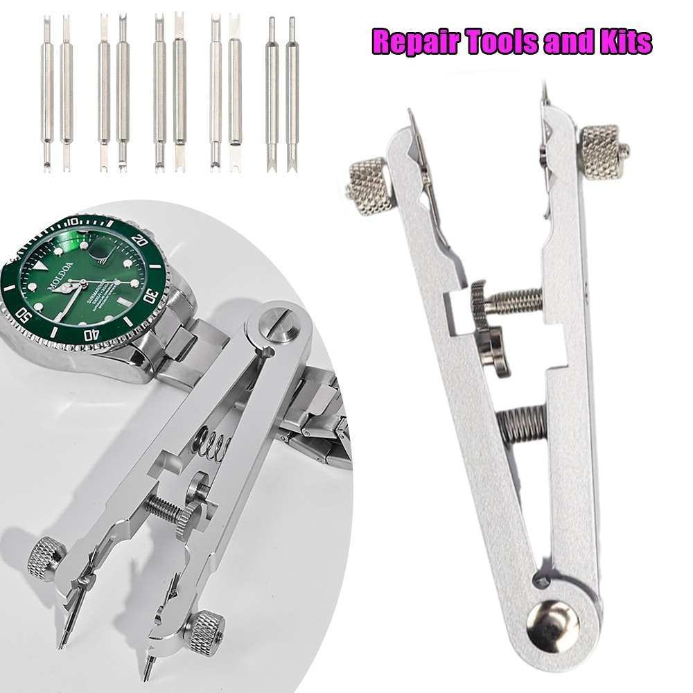 Spring Bar Tool Set - นาฬิกาสปริงบาร์ Plier ชุดเครื่องมือสปริงบาร์แหนบเครื่องมือสําหรับนาฬิกาสายรัดข้อมือกําจัดซ่อม Fix ชุดนาฬิกาซ่อมเครื่องมือ
