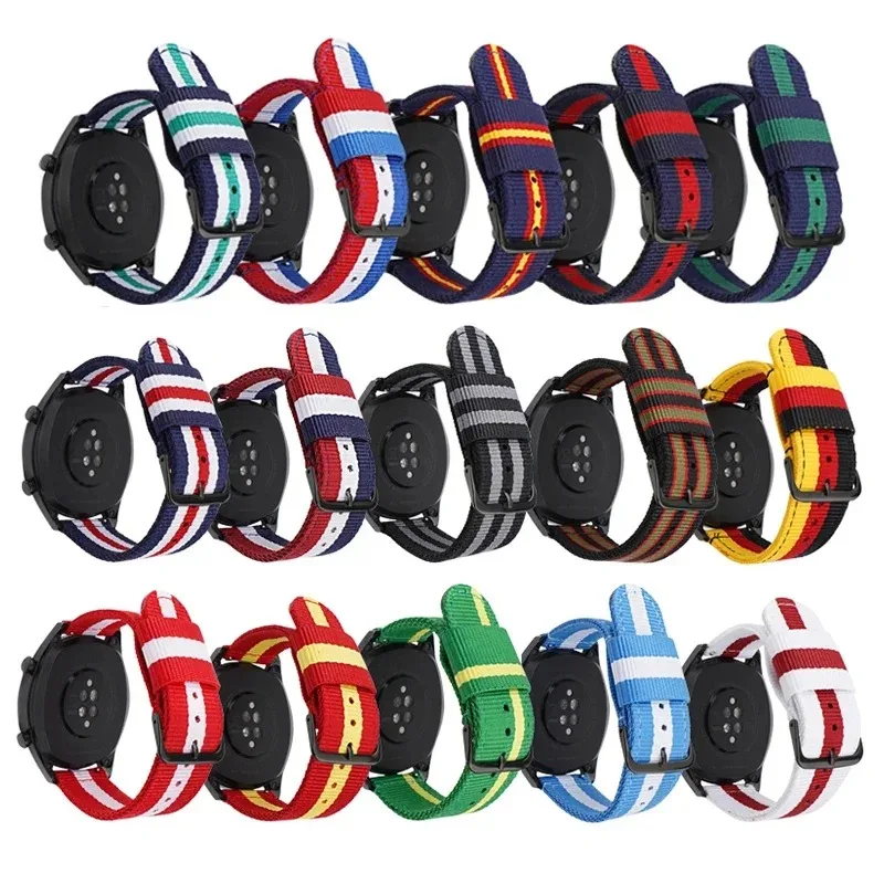 สายนาฬิกาไนลอน 20 มม. 22 มม. แ - Canvas Strap Watch บทวิจารณ์และราคา