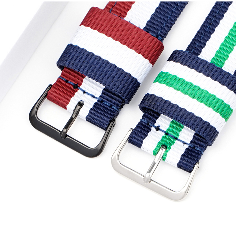 สายนาฬิกาไนลอน 20 มม. 22 มม. แ - Canvas Strap Watch บทวิจารณ์และราคา