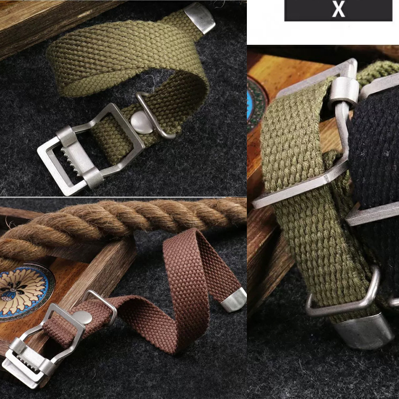 สายนาฬิกาผ้าไนลอนคุณภาพสูงขนาด - Canvas Strap Watch บทวิจารณ์และราคา