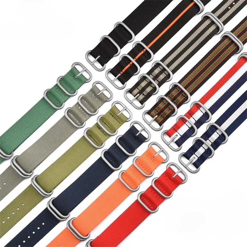 สายนาฬิกาผ้าแคนวาสแบบถักไนลอน  - Canvas Strap Watch บทวิจารณ์และราคา