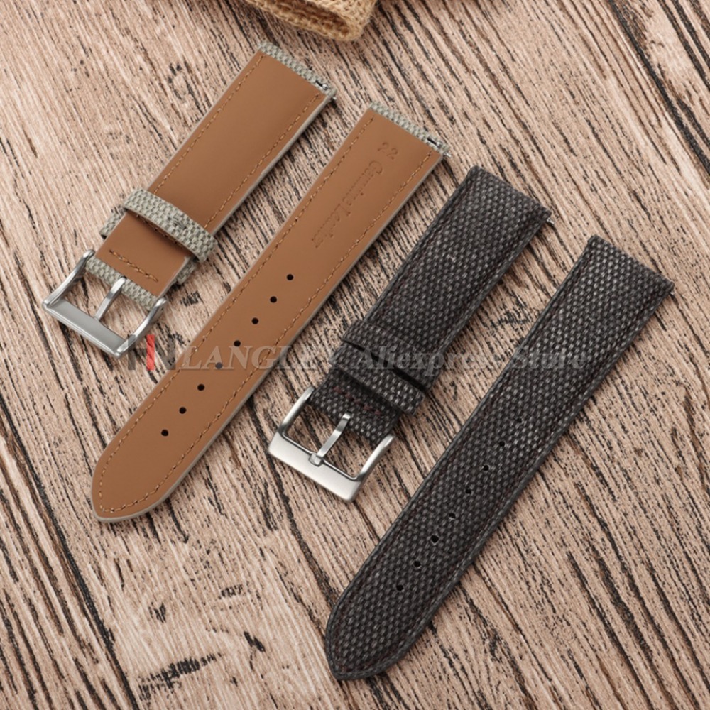 สายนาฬิกาผ้าแคนวาสคุณภาพพรีเมี - Canvas Strap Watch บทวิจารณ์และราคา