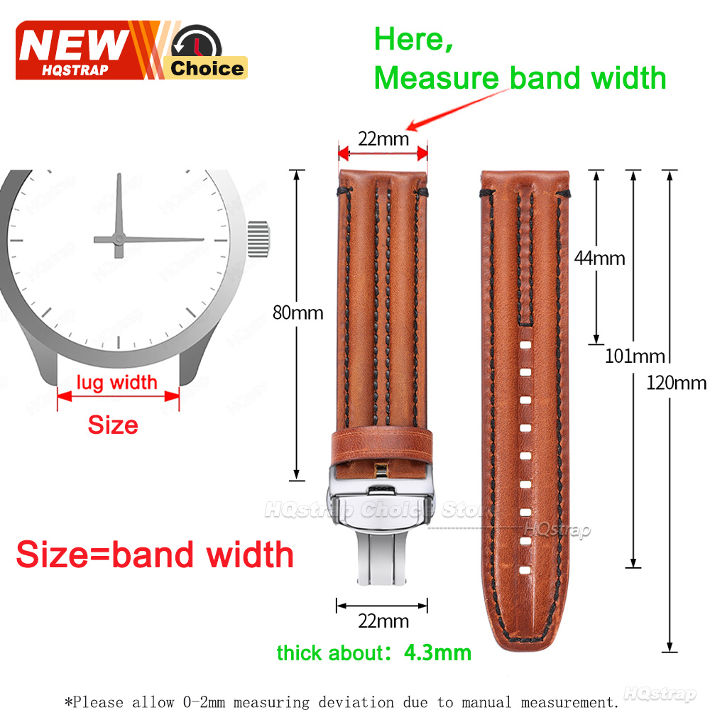 สายนาฬิกาหนังแบบปลดเร็ว ขนาด 2 - Butterfly Clasp Deployant บทวิจารณ์และราคา