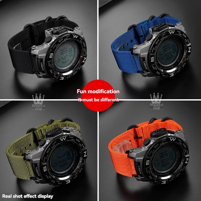 For Casio watch accessories DW - Canvas Strap Watch บทวิจารณ์และราคา