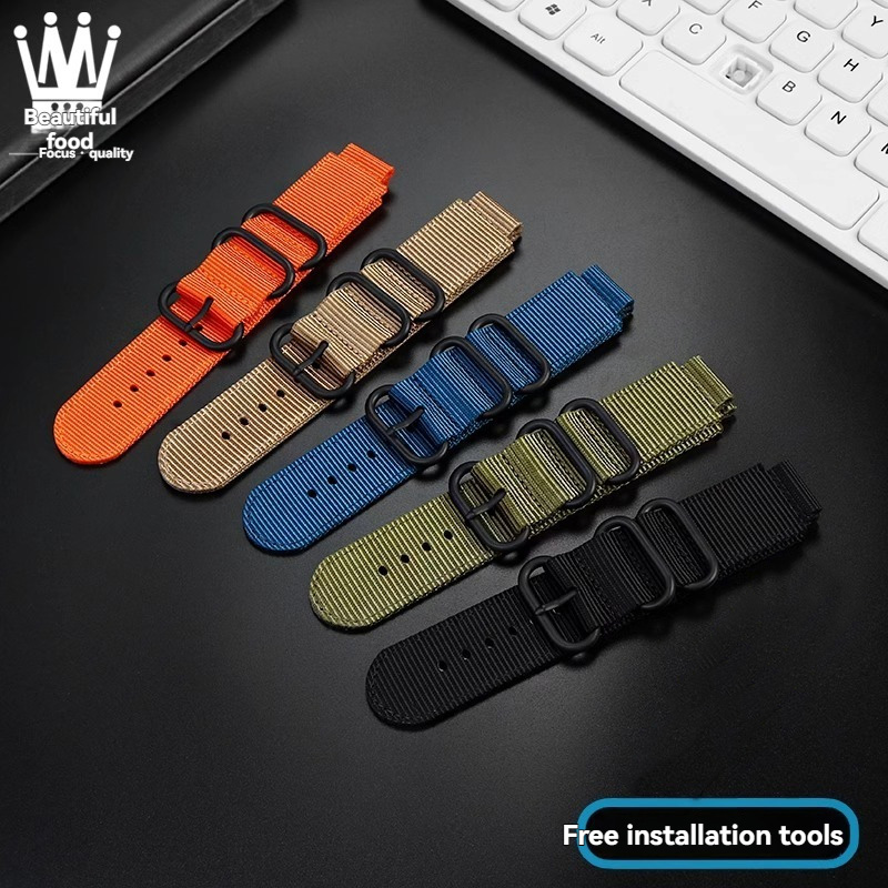 For Casio watch accessories DW - Canvas Strap Watch บทวิจารณ์และราคา
